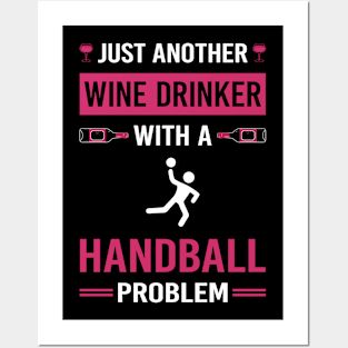 Wine Drinker Handball Posters and Art